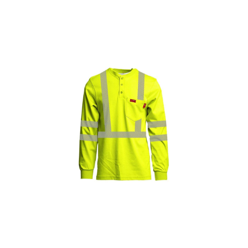 Lapco 7oz FR Henley Shirt Hi-Viz Class 3 from GME Supply